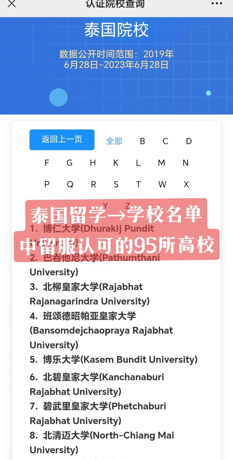 成人泰国留学申请条件